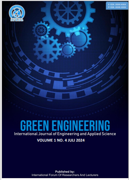 					View Vol. 1 No. 3 (2024): July : Green Engineering: International Journal of Engineering and Applied Science 
				